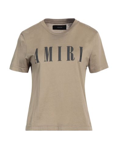 Amiri Woman T-shirt Military Green Size L Cotton