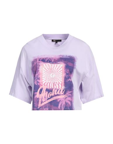 Maje Woman T-shirt Lilac Size 3 Cotton In Purple