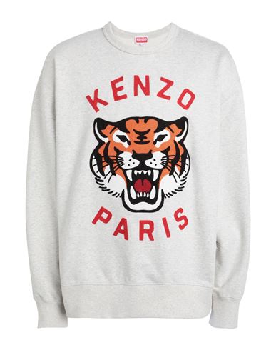 Shop Kenzo Man Sweatshirt Grey Size L Cotton