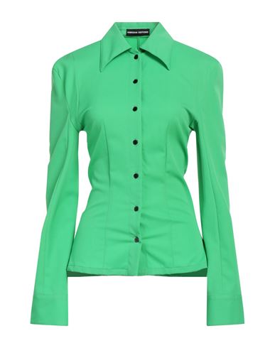 Shop Kwaidan Editions Woman Shirt Green Size 6 Virgin Wool, Elastane