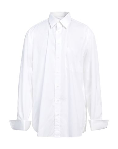 Shop Brioni Man Shirt White Size 18 Cotton