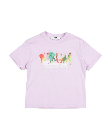 Msgm Babies'  Toddler Boy T-shirt Lilac Size 6 Cotton In Purple