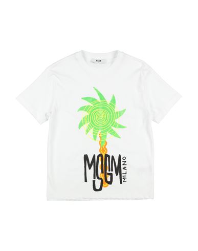 Msgm Babies'  Toddler Boy T-shirt White Size 6 Cotton