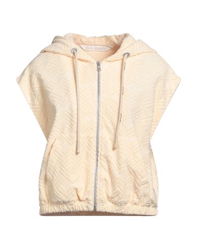 Shop Palm Angels Woman Sweatshirt Sand Size S Cotton, Polyester In Beige