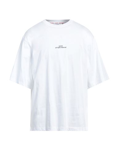 Gcds Man T-shirt White Size Xxl Cotton