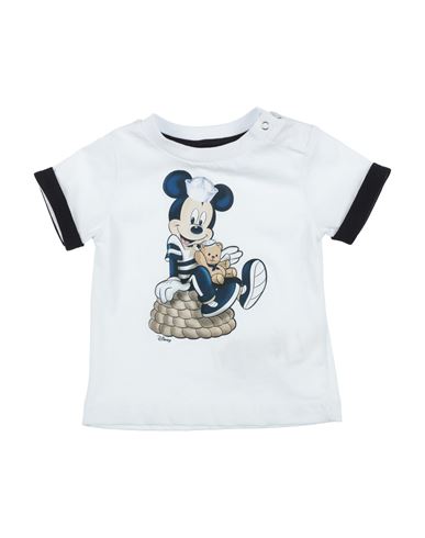 Shop Monnalisa Newborn Boy T-shirt White Size 3 Cotton