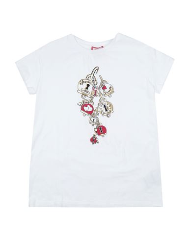 Shop Simonetta Toddler Girl T-shirt White Size 4 Cotton, Elastane