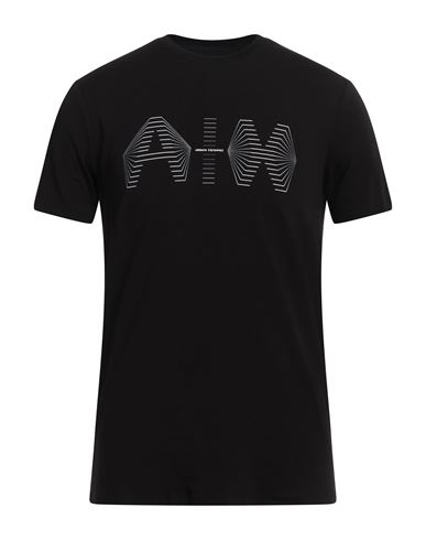 Shop Armani Exchange Man T-shirt Black Size S Cotton, Elastane
