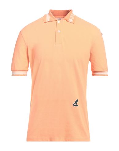 Shop Golden Goose Man Polo Shirt Orange Size M Cotton