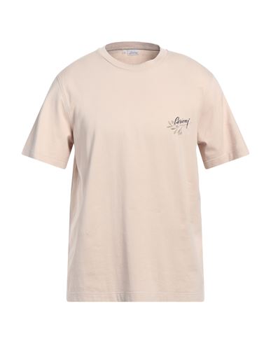 Shop Brioni Man T-shirt Beige Size Xl Cotton In White
