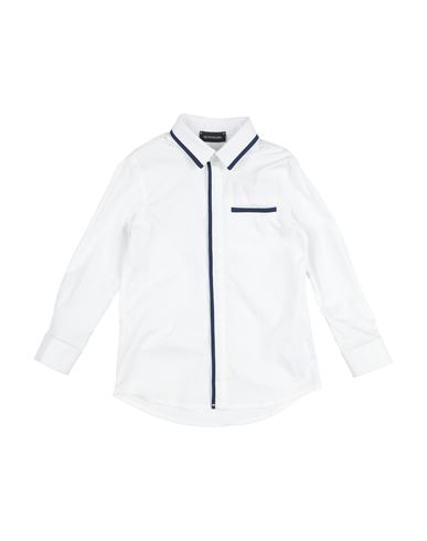 Shop Monnalisa Toddler Boy Shirt White Size 6 Cotton, Elastane