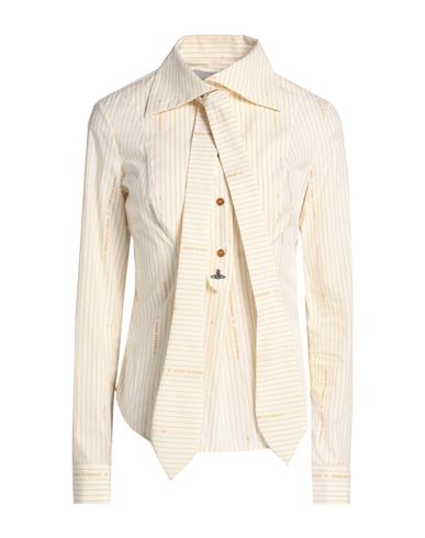 Vivienne Westwood Woman Shirt Light Yellow Size 6 Cotton, Viscose, Polyester