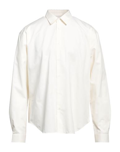 The Kooples Man Shirt Ivory Size L Cotton, Lyocell In White