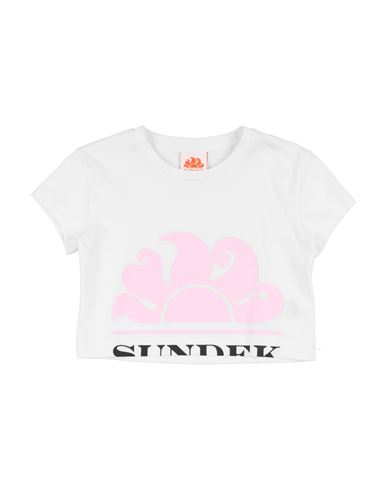 Shop Sundek Toddler Girl T-shirt White Size 6 Cotton