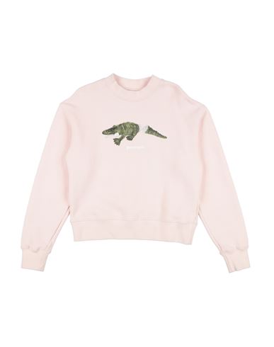Shop Palm Angels Toddler Girl Sweatshirt Light Pink Size 6 Cotton, Elastane