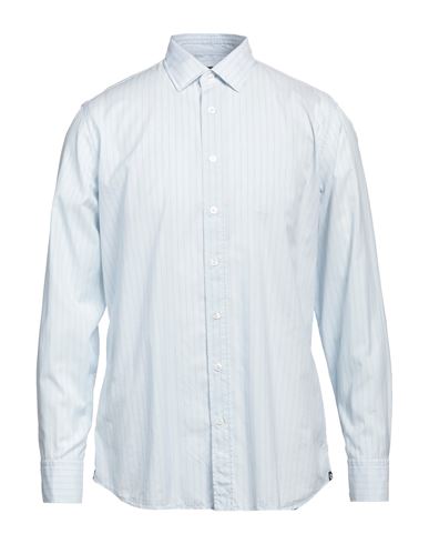Lardini Man Shirt Sky Blue Size 17 Cotton
