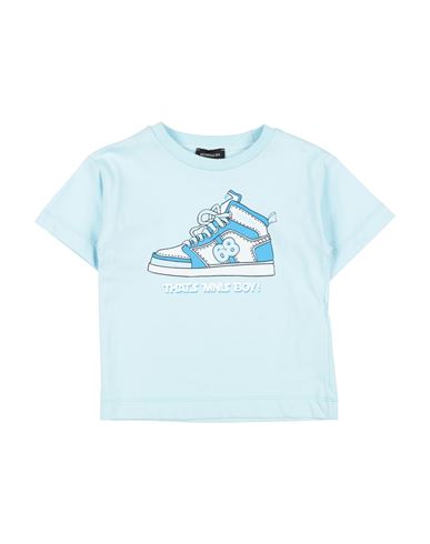 Shop Monnalisa Toddler Boy T-shirt Sky Blue Size 6 Cotton