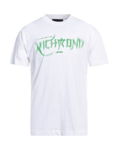 Shop John Richmond Man T-shirt White Size Xxl Cotton