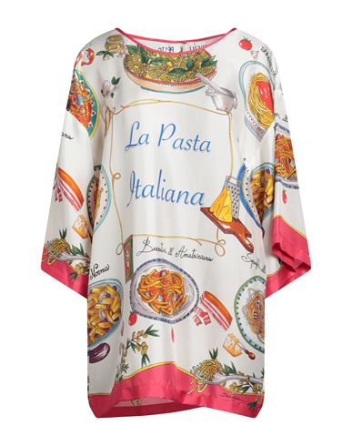 Shop Dolce & Gabbana Woman Top White Size 8 Silk