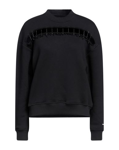 The Kooples Woman Sweatshirt Black Size 1 Cotton