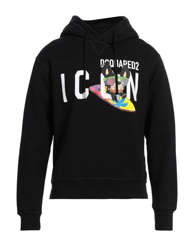 Dsquared2 Logo-print Drawstring Hoodie In Black