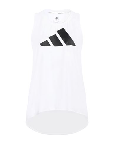 Adidas Originals Adidas Woman Tank Top White Size L Recycled Polyester, Elastane