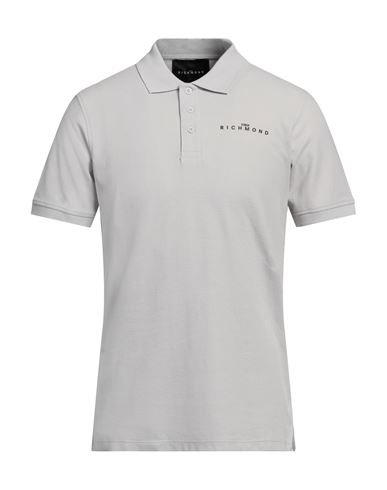 Shop John Richmond Man Polo Shirt Light Grey Size Xxl Cotton