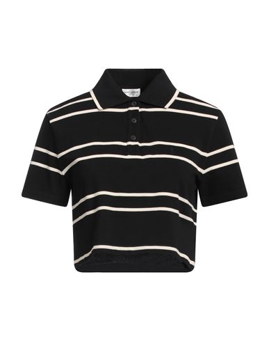 Saint Laurent Woman Polo Shirt Black Size M Cotton