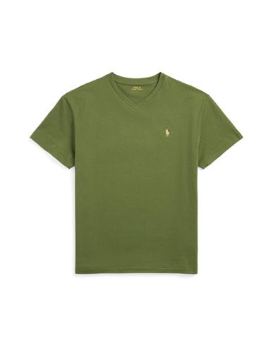 Shop Polo Ralph Lauren Man T-shirt Dark Green Size L Cotton