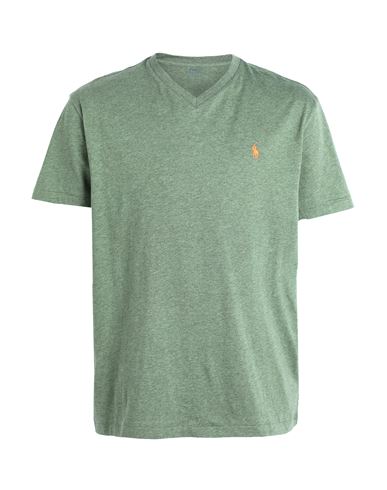 Shop Polo Ralph Lauren Man T-shirt Military Green Size L Cotton