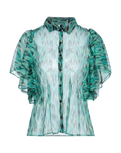 Pinko Woman Shirt Emerald Green Size 4 Polyester In Green
