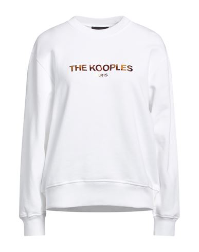 The Kooples Woman Sweatshirt White Size 4 Cotton, Elastane