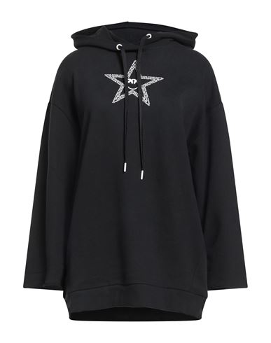 Pinko Woman Sweatshirt Black Size M Cotton In Black