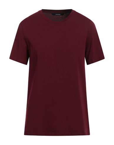 Zadig & Voltaire Man T-shirt Burgundy Size M Cotton In Red