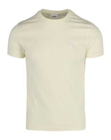 Burberry 'tb' Crewneck T-shirt Man T-shirt Yellow Size Xxs Cotton