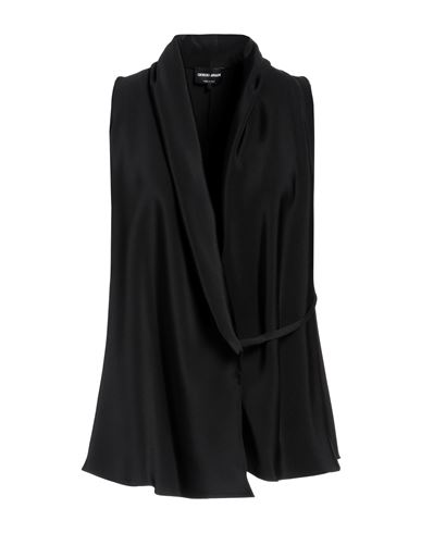 Shop Giorgio Armani Woman Top Black Size 14 Silk