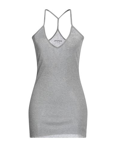 Zadig & Voltaire Woman Tank Top Grey Size L Modal In White