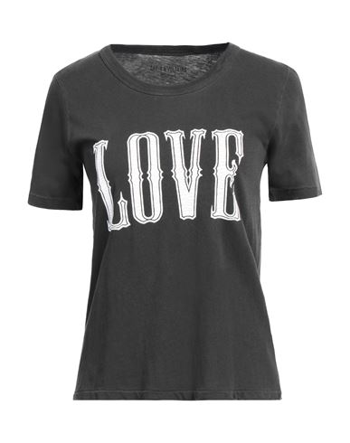 Zadig & Voltaire Woman T-shirt Steel Grey Size S Cotton