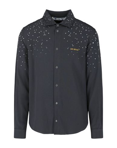 Off-white Holiday Strass Button-up Shirt In Grey