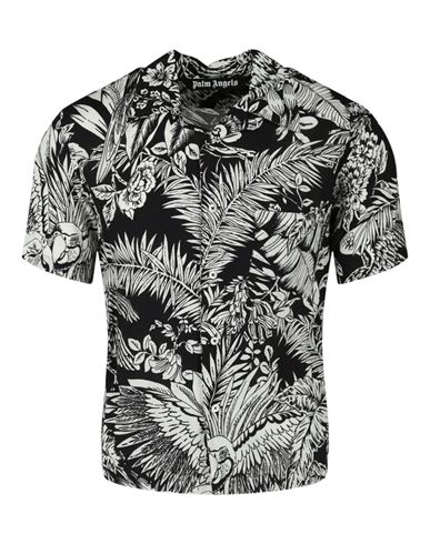 Palm Angels Jungle Palms Bowling Shirt In Fantasy