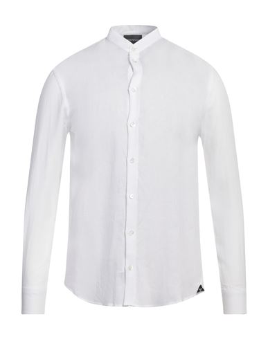 Emporio Armani Man Shirt White Size L Linen In White