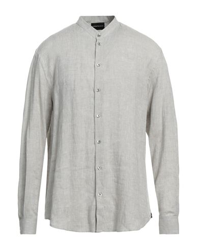 Shop Emporio Armani Man Shirt Beige Size M Linen