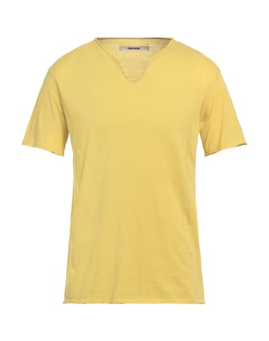 Zadig & Voltaire Man T-shirt Yellow Size M Cotton