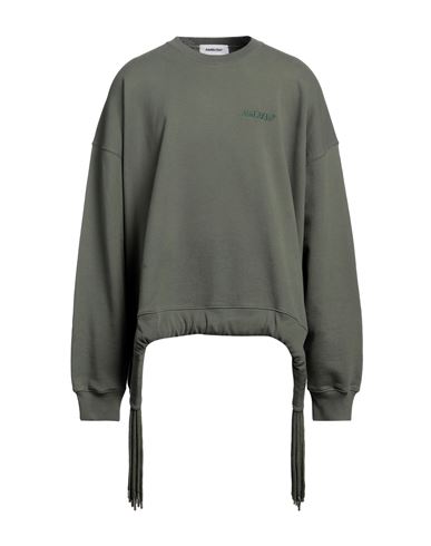 Shop Ambush Man Sweatshirt Military Green Size L Cotton, Polyester
