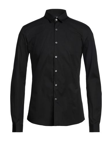 Zadig & Voltaire Man Shirt Black Size M Cotton, Elastane