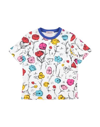 Shop Marni Toddler Girl T-shirt White Size 6 Cotton