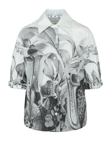 Off-white Botanical Bowling Shirt Woman Shirt Multicolored Size 8 Cotton In Fantasy
