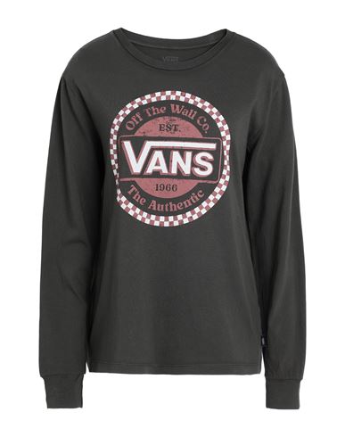 Shop Vans Authentically 66 Ls Woman T-shirt Lead Size L Cotton In Grey