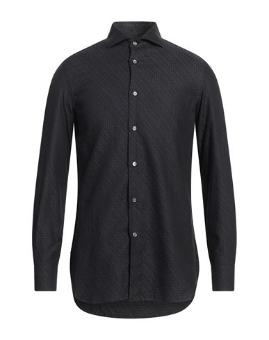 Shop Emporio Armani Man Shirt Black Size L Cotton