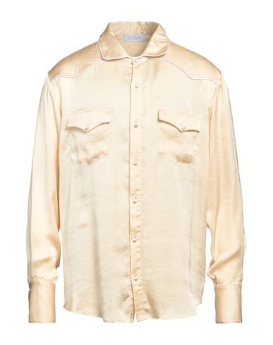 Shop C.9.3 Man Shirt Light Yellow Size Xl Polyester